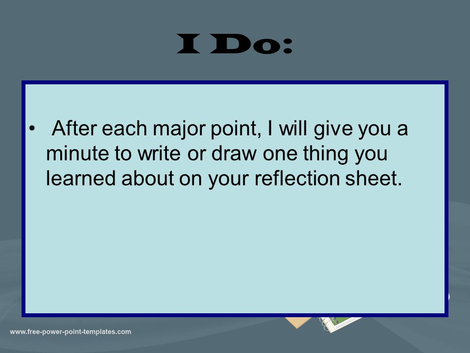 how to write a reflection after teaching a lesson